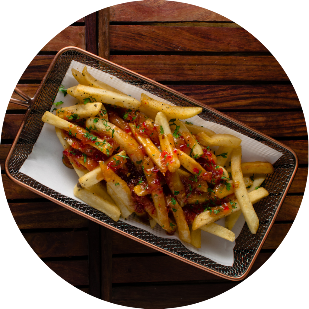 friet in mandje bij frietwagen huren in oirschot met de sluis catering