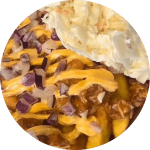 loaded fries pulled chicken bij de sluis catering