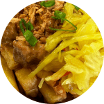 loaded fries sate ayam bij de sluis catering