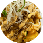 loaded fries chicken teriyaki de sluis catering